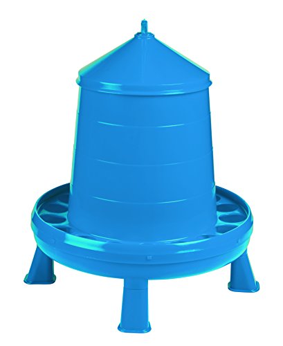 Double-Tuf® Poultry Feeder with Legs | Durable Feeding Container | Carrying Handle for Chickens & Birds | Chicken Feeder | 17.5 Lbs - size: 17.5 lbs