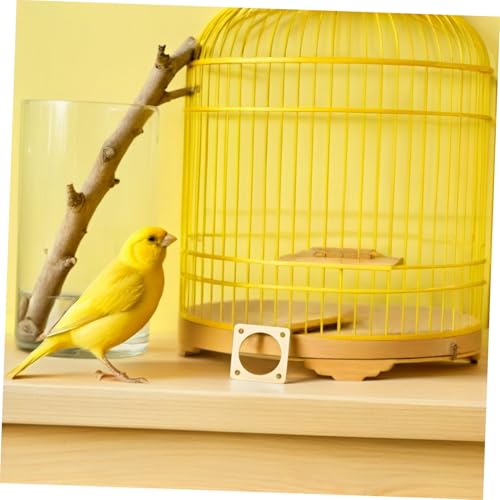 TEHAUX 4pcs Bird House Entrance Hole Protector, Copper Metal Birdhouse Entrance Guard with Predator Defense and Viewing, Outdoor Bird Nest Box Hole Guard for Safe Nesting