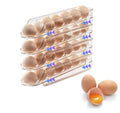 Egg Holder for Fridge,Stackable 1-4 Tiers Container,Auto Rolling Fridge Organizer for Refrigerator,Space-Saving Dispenser Holder,Refrigerator Egg Rack Transparent (4Packs)