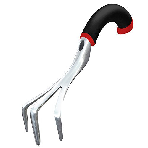 Radius Garden 10311 Ergonomic Aluminum Hand Cultivator, Red - style: Cultivator