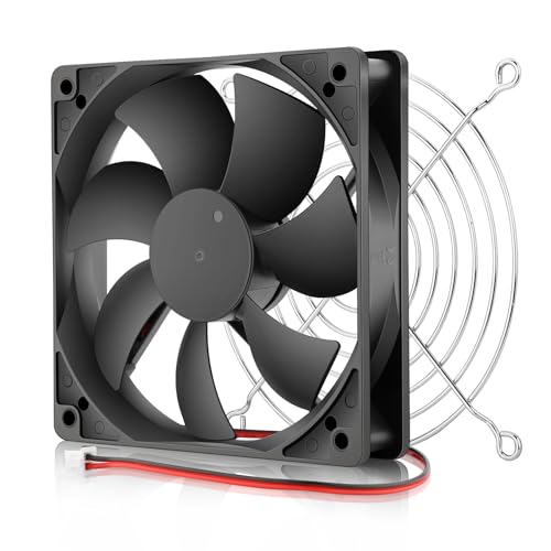 DC 120mm x 25mm 24Volt PC Case Brushless Cooling Fan Dual Ball Bearing High Speed 2Pin for Server Component Industrial Vent - size: 12025