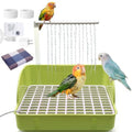Automatic Parakeet Bird Bath with Pump,Parrot Shower Bathtub (Green) | Circulating Water System Large Bird Fountain Bath Bathing Tub for Budgie Cockatiel Lovebird Conure - color: Green