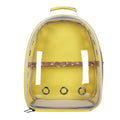 Transparent Parrot Backpack: Wooden Perch, Shoulder Strap, Breathable. Ideal for outings with Parrots, Magpies, & Birds. Comfortable & Spacious. (Yellow-1) - color: Yellow-1