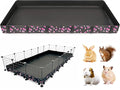 DZWLKJ Waterproof Guinea Pig Cage Liner,Washable Tarp Bottom Base,Cherry Graphic,36"x72", Reusable for Rabbit, Chinchilla, Hedgehog, Ferret & Other Small Animals. - size: C&C 3x6(36x72 inches)