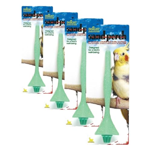 JW Pet Company Insight Sand Perch Bird Accessory, Regular, Assorted Colors (Pack of 4) - size: REGULAR (Pack of 4)
