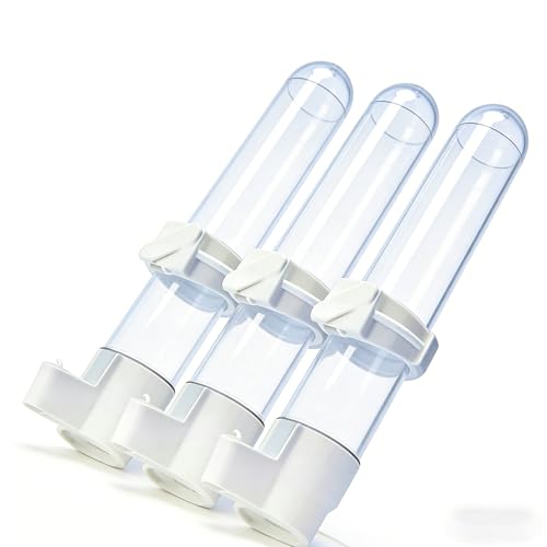 Automatic Bird Water Dispenser Cage Hanging Water Feeder with Anti-Spill Design for Parakeet Canary Small Parrot Lovebirds (3PCS 120ml Water Dispenser) - color: 3PCS 120ml Water Dispenser