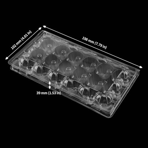 JAPCHET 150 Pack 18 Grid Quail Egg Cartons, Reusable Quail Egg Cartons Cheap Bulk, Stackable Plastic Quail Egg Container for Quail Eggs - size: 150 Pack 18 Grid