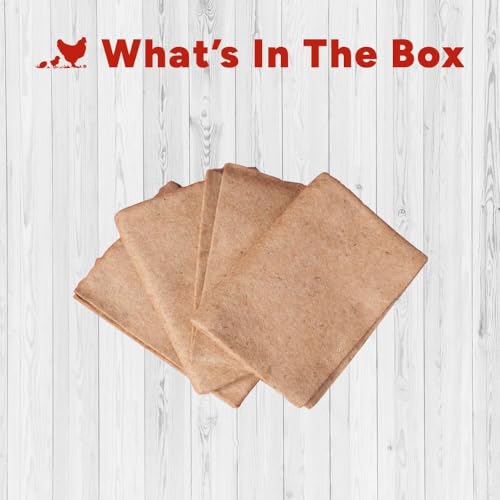 RentACoop Jute Brooder Liners for Little Red Barn Brooder - 4 Pack