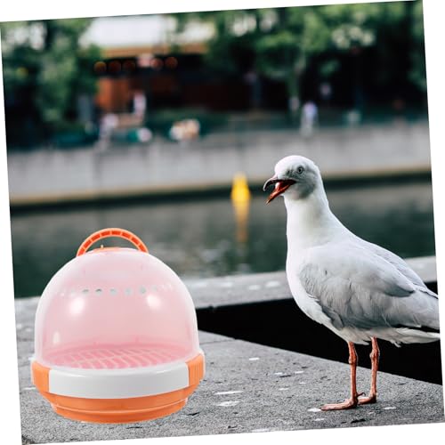 MERRYHAPY Portable Bird Carrier for Parrots and Pets Lightweight Travel Cage Handle for Outdoor Use and Hiking Breathable Design for Comfort and