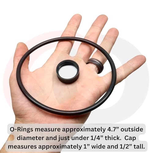 Captain O-Ring - Replacement O-Ring Kit for Little Giant PPF & Farm-Tuff Poultry Fountains (4 o-Rings, 1 Cap) - PPF310KIT PG04-KIT 466164