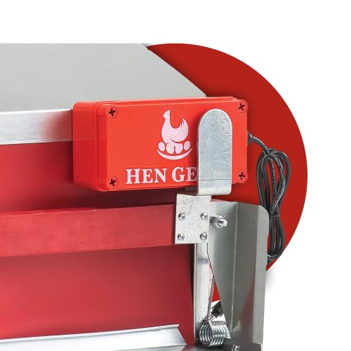 HenGear AutoRoost, Automatic Chicken Coop Door, Auto Chicken Opener, Timer | Electric Automatic Coop Opener Runs on a Timer to Lift the Nest Box Roost Bar Each Morning for Reliable Hen Access
