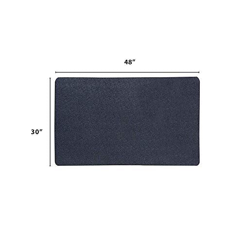 VersaTex Multi-Purpose Rubber Floor Mat for Indoor or Outdoor Use, Utility Mat for Entryway, Home Gym, Exercise Equipment, Tool Box Liner, Garage, Under-Sink, Patio, and Door Mat; 30" x 48", Black