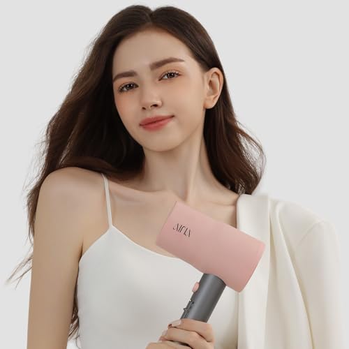 AINA Diffuser Hair Dryer Full-Featured Blow Dryer 110V/1600W(Misty Blush) | 3 Heat/2 Speed;Cold shut button;Lightweight;Compact Size;High Temp;Low Airflow;Same Results;Less Expense - color: Misty Blush, size: 3 Piece