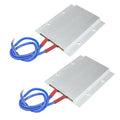 2PCS PTC Heating Element 110V 110C AC/DC Insulated Ceramic Heater Tools | Insulated Aluminum Shell, Constant Temp Thermostatic, Energy Saving, Long Service Life, for Small Space, 3.03×2.44", PTCYIDU - color: 110V-110C