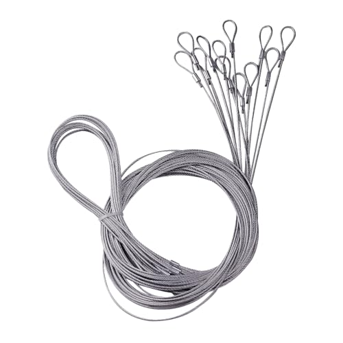 12Pcs Trap Wire (72in 7x7 5/64 Cable) Fits for Traps Extension