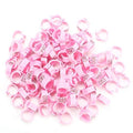 100Pcs Pigeon Leg Bands, 8mm Numbered Bird Leg Rings for Small Birds Poultry Foot Clips for Finch Dove Lovebird Quail
