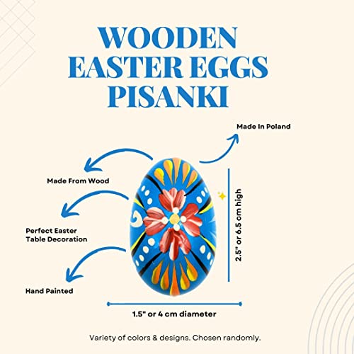 Decorative Wooden Easter Eggs Set of 3 Medium, Hand Painted Eggs and Small Easter Egg for Spring Tabletop Display and Festive Home Decor - size: Set of 3 Medium