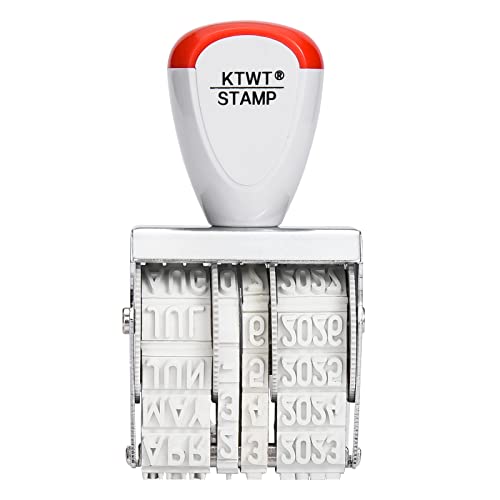 1.5" Rubber Stamp Line Dater, Date Stamp, Office Stamp Rotating Stamp 3/16" | Date stamp, month-day-year, high quality, good for 12 years of continuous use, for marking dates in any situation - size: 1.30 x 0.2 inches