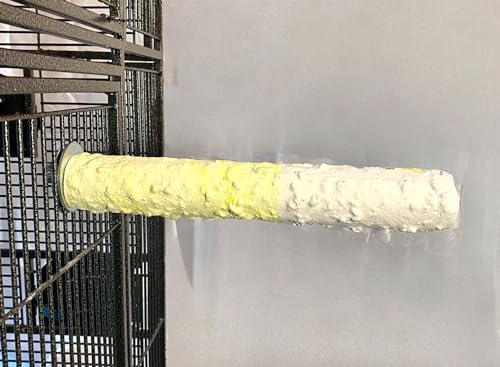 Polly's Edible Cuttlebone Calcium Bird Cage Perch for Budgies, Parakeets, Amazons, Blue & Golds, Macaws and Cockatoos.… (Pineapple, Large) - color: Pineapple, size: Large
