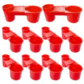 10 Pcs Bird Drinker Feeder Plastic Soda Pop Water Bottle Cup Pigeon Water Bottle Feeder for Cage for Chicken Pigeons Birds (Plastics, 10pcs)