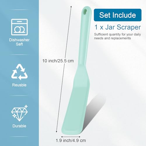 Crepe Spatula Narrow Silicone Thin Spatula Omelet Turner Multifunctional Long Heat Resistant Cooking Non Stick Pancake for Omelet Crepes Cooking Egg Burgers Pizza Pancake Steak(Aqua Sky) - color: Aqua Sky