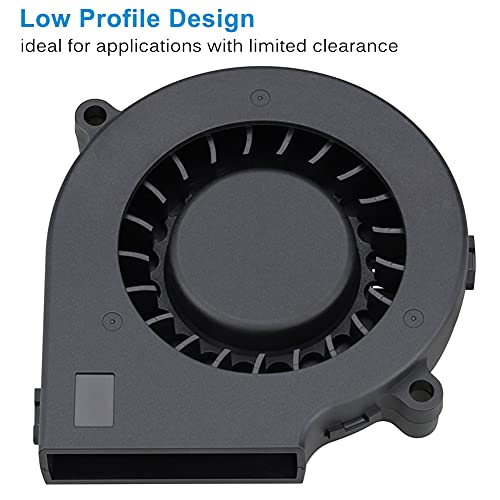 GDSTIME 75mm USB Blower Fan with 3 Speeds Control, 7515 5V DC Brushless | 75mm x 15mm, Turbine Turbo Fan, Adjustable, for Cosplay/Welding Helmet, Laptop, 3D Printer, Dehumidifier Cooling Ventilaiton - size: 75mm x 15mm