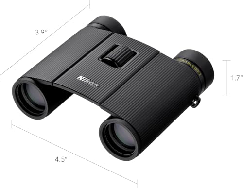 Nikon Trailblazer II 8x25 | Ultra-Compact Waterproof and Fogproof Travel Binoculars with Multilayer-Coated Optics and Rubber-Armored Body | Ultra-Compact Waterproof, fogproof Travel Binoculars, multilayer-Coated Optics, rubber-Armored Body