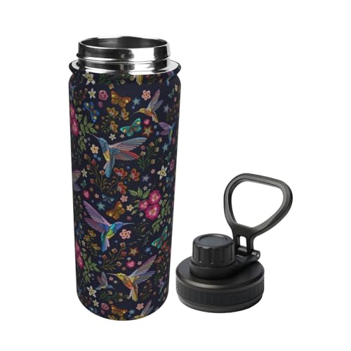 Hummingbird Gifts For Women, Hummingbird Lovers, Hummingbird Water Bottle, 18oz Stainless Steel Insulated Tumbler, Unique Birthday Christmas Gifts for Women Men - color: Hummingbird
