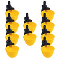 GAUN Automatic Chicken Waterer Cups – 10 Pcs Poultry Watering Kit for Pigeons, Birds, Chickens, Quail – Easy Hydration System with Dispenser for Coops and Cages - size: drinkers 10