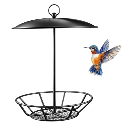 1 Pack Cylinder Bird Feeder, S-6-2 Seed Cake Bird Feeder Holder, Metal Suet Cake Holder, Backyard Wild Birdfeeding Birds Feeders for Outdoors Garden