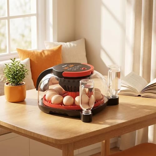 Incubators for Hatching Eggs with 1080P HD Night Vision Camera - Automatic Egg Turning & Humidity Control, 360° Visibility Incubators for Hatching Eggs, Compatible with Chicken, Duck, Quail, Pigeon.