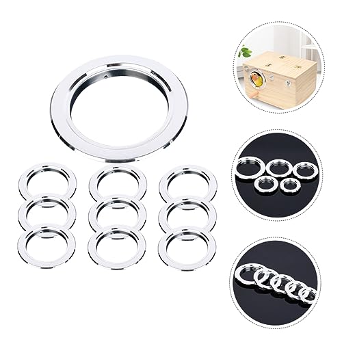 BESPORTBLE Bird House Predator Guards - 10Pcs Stainless Steel Birdhouse Hole Guards - Protects The Entry Hole, 2.5inch Inner Diameter