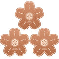 3Pcs Flower Bird Bath Copper Purification Disk | 99.99% Pure Copper Water Cleaning Discs 0.6mm Reinforced - Natural Physical Cleaner for Outdoor Birdbaths, Fountains & Bowls - size: 3Pcs Flower