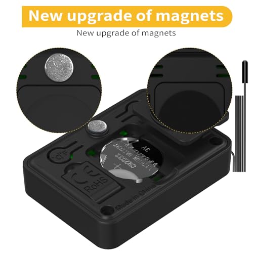 4-Pack Mini Thermometer Hygrometer with External Temperature Probe, Magnet | External probe measures temperature only; built-in sensor tracks humidity, with batteries included for all four units. - style: with probe