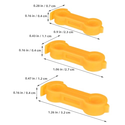 Toddmomy 15pcs Chick Leg Correction Bands PVC Splay Leg Fix for Chicks Quails Ducks Parrots Durable and Reusable for Poultry
