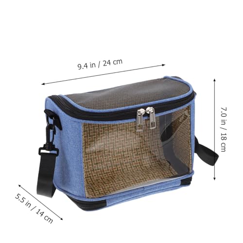 NUOBESTY Transparent Parrot Carrier Bag Capacity Portable Pet Bird Travel Pouch Handheld Outdoor Carrying Bag Breathable Scratch-Resistant Design for Travel