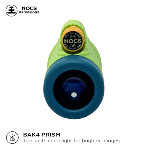 Nocs Provisions Zoom Tube 8x32 Monocular, Bird Watching & Backpacking | 8X Magnification Telescope, Bak4 Prism, Wide Field of View for Wildlife Viewing - color: Chartreuse Green