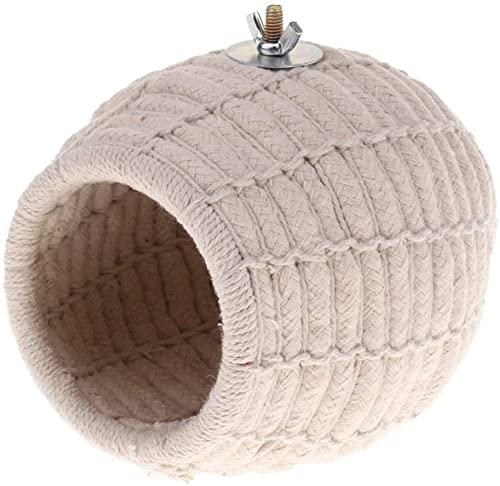 Litewoo Bird Breeding Nest Warm Rope Bed House for Small Medium Bird Parrot Parakeet Conure Cockatiel Canary Finch Lovebird Budgie (C: Cotton Rope) - color: C - Cotton Rope