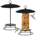 2 Pcs Cylinder Bird Feeder Outdoor Seed Cake Feeder Metal Suet Cake Holder Backyard Wild Bird Feeding Feeders for Outdoors Garden(Classic)