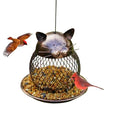 Mentoart Bird-Friendly Outdoor Feeder with Adjustable Hooks - Weatherproof Garden Decoration for Patios, Yards & Wildlife Observation (Easy to Refill & Clean)
