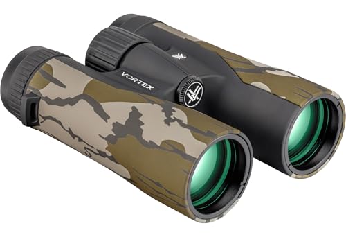 Vortex Crossfire HD 10x42 Binoculars (Mossy Oak Bottomland) | HD Optics, Tripod Adaptable, Waterproof, Fogproof, Shockproof, Included GlassPak Harness - Unlimited, Unconditional Warranty - color: Mossy Oak Bottomland, size: 10x42