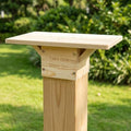 Outdoor Little Library Mount for 4x4 Post, Library Book Box Bracket Holder | Wooden Little Library Bracket Holder for Community with Mounting Accessories