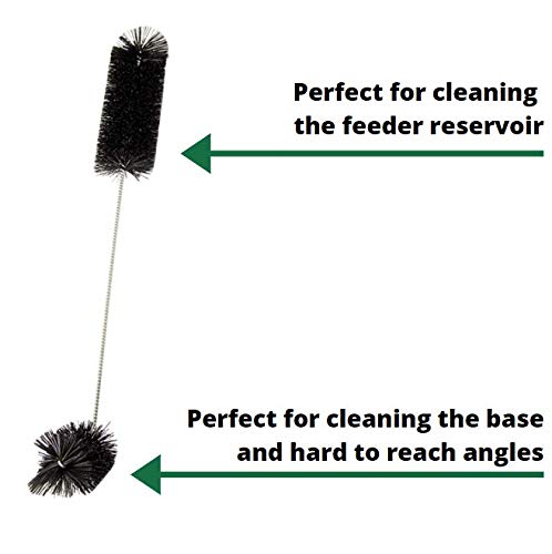 Hummingbird Feeder Cleaning Brush Kit - 2 in 1 Easy Cleaning Brushes for Hummingbird Feeders and Ports - size: 1-Pack