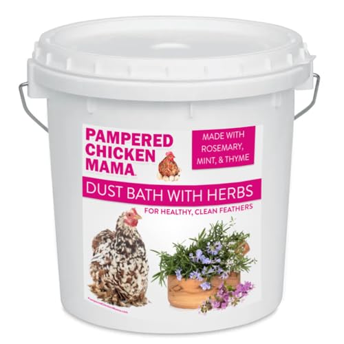 Pampered Chicken Mama Herbal Dust Bath for Chickens for Clean Feathers | Natural Poultry Supplies for Chicken Coops (20 pounds)