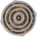 Outward Hound Fun Feeder Slo Bowl – Large 4‑Cup Capacity,Slow Feeding,Medium to Large Dogs,Non‑Slip,Gray,Drop Pattern,(Pack of 6) - color: Gray, size: Large (Pack of 6)