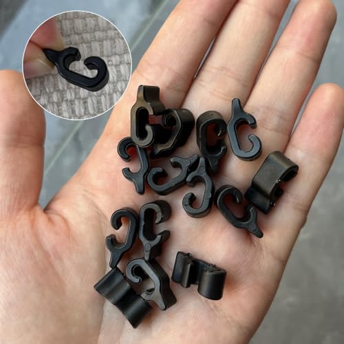 60 Pcs Plastic Pet Cage Door Clips for Small Pet Bird Hamster | Black Rabbit Cages Connector Clamp