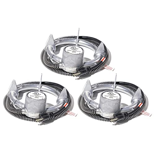 Farm Innovators 3 Pack Bucket De-Icer for up to 5 Gallon Bucket - 250W Aluminum Water Heater for Plastic or Metal Livestock Water Container - size: 3 Pack