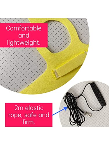 Bird Flight Harness Vest, Parrot Flight Suit with Leash for Parakeets Cockatiels Conures Budgies, Bird Flying Clothes with Rope and Handle for Outdoor Activities Training, Anti Bite (L, Yellow)