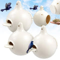 Yaocom 8 Pack Purple Martin Gourds, Plastic Martin Gourds with Circular Entrance, L-Shaped Shelf, Drainage System, Easy to Clean and Maintain Spacious Birdhouse
