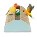 Parrot Cardboard Toy with Jingle Bells Bird Cage Perches Toy for Small to Regular Parrot Toys Bird Amazon, Grey Parrots, Parakeets,Macaw - size: MEDIUM size